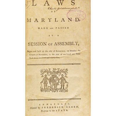 Lot 15 - [MARYLAND - FEDERAL] Thick volume of Maryland...