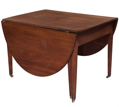 Lot 148 - Federal Mahogany Drop-Leaf Dining Table With D-...