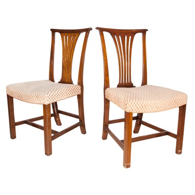 Lot 381 - Set of Eight George III Style Mahogany Dining...