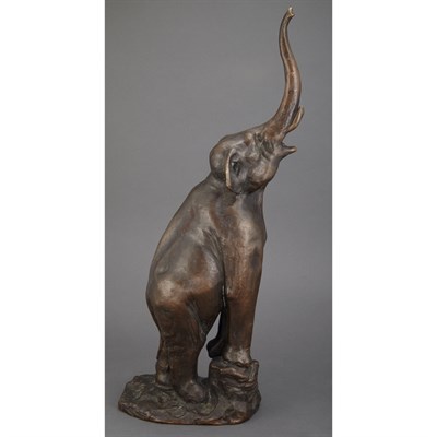 Lot 233 - Bronze Figure of an Elephant After a model by...