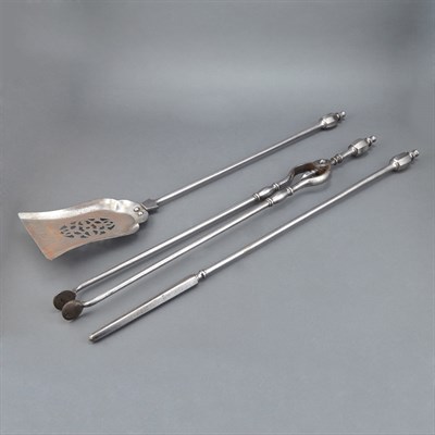 Lot 248 - Set of Steel Fire Tools Comprising pair of...
