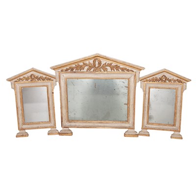 Lot 250 - Set of Three Italian Neoclassical Painted and...