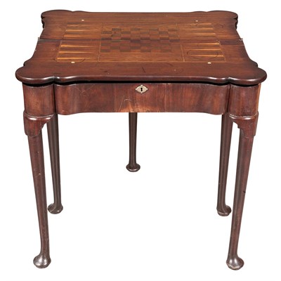 Lot 152 - George III Mahogany Triple-Top Games Table...