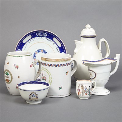 Lot 374 - Group of Chinese Export Porcelain Articles...