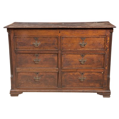 Lot 290 - Provincial Georgian Oak Chest Height 37 1/2...