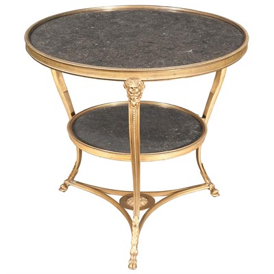 Lot 337 - Louis XVI Style Gilt-Bronze Gueridon The...