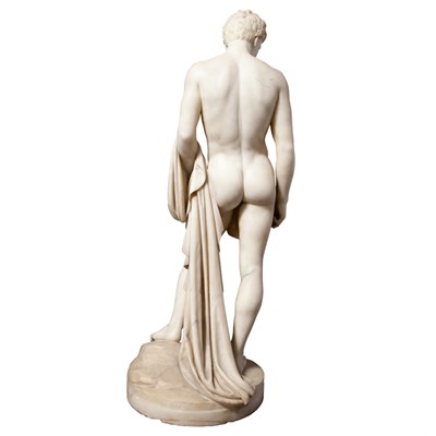 Lot 482 - White Marble Statue of a Male Nude William H....