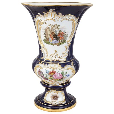Lot 238 - Meissen Gilt and Polychrome Decorated...