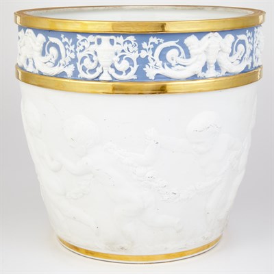 Lot 463 - Dresden Gilt Decorated Bisque Porcelain...