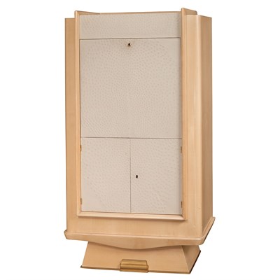 Lot 300 - French Design Secretaire, 1950 Ostrich and ash...