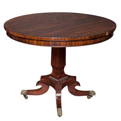 Lot 404 - Regency Style Mahogany Center Table Height 28...