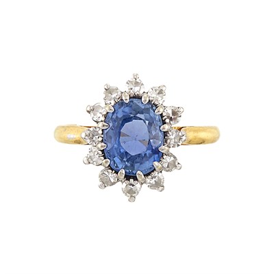 Lot 1005 - Gold, Sapphire and Diamond Ring