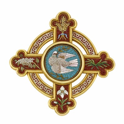 Lot 37 - Antique Gold and Micromosaic Brooch, Fiorentini