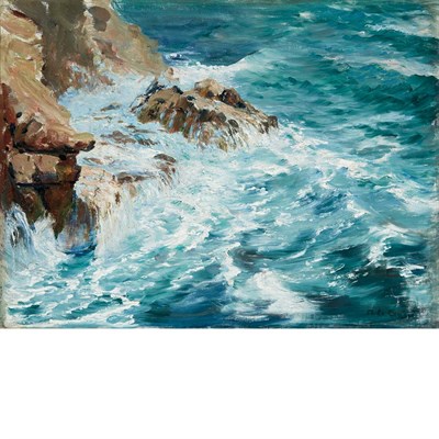 Lot 9 - Menci Clemens Crncic Croatian, 1865-1930 Rocks...