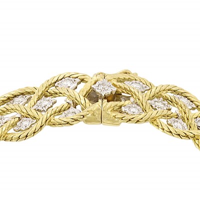 Lot 225 - Two-Color Gold and Diamond Necklace, Buccellati