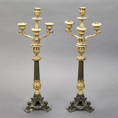 Lot 140 - Pair of Charles X Style Gilt and...