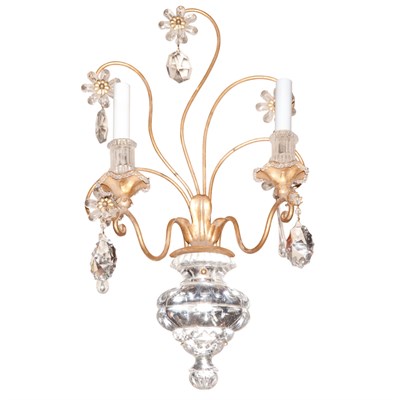 Lot 218 - French Gilt-Metal and Rock Crystal Style...