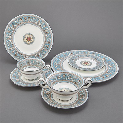 Lot 640 - Assembled Wedgwood Bone China Partial Dinner...