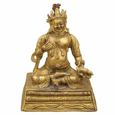 Lot 146 - Sino-Tibetan Gilt-Bronze Figure of a Deity...