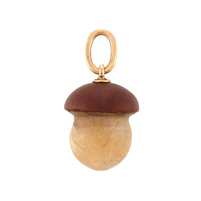 Lot 1147 - Russian Gold and Hardstone Charm, Faberge