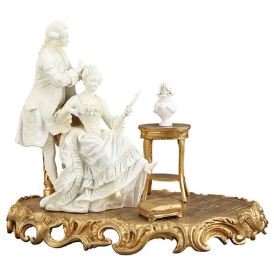 Lot 226 - Sevres Bisque Porcelain and Gilt-Bronze Group...