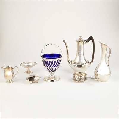 Lot 335 - Group of Silver and Silver Plated Table...