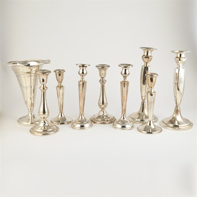 Lot 340 - Four Pairs of American Sterling Silver...