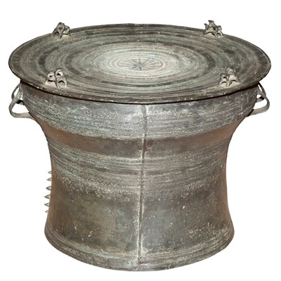 Lot 509 - Southeast Asian Bronze Rain Drum Height 14 1/2...
