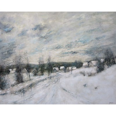 Lot 42 - Bernard Gantner French, b. 1928 Scene de Degel...