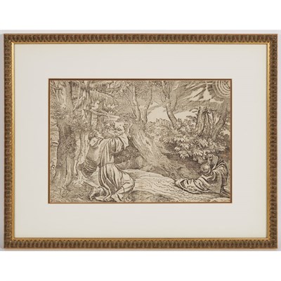 Lot 109 - After Titian STIGMATIZATION OF ST. FRANCIS...