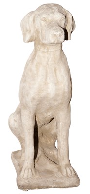 Lot 154 - Pair of Cast Stone Garden Hounds Height 28 1/4...