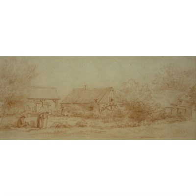 Lot 75 - French School 18th Century Landscape with a...