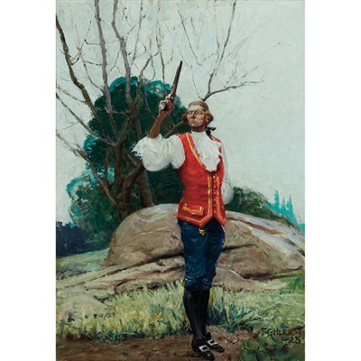 Lot 43 - Frank C. Herbst American, 1912-1970 Poised to...