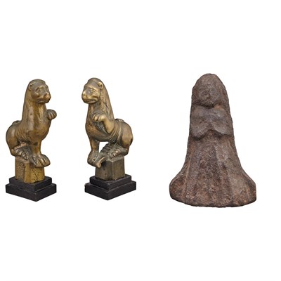 Lot 164 - Pair of Continental Bronze Finials 16th...