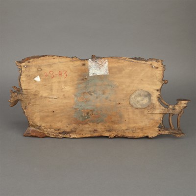 Lot 303 - Continental Rococo Stained Limewood Plaque Mid...