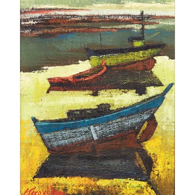 Lot 102 - Paul Kerouedan French, 20th/21st Century Boats...