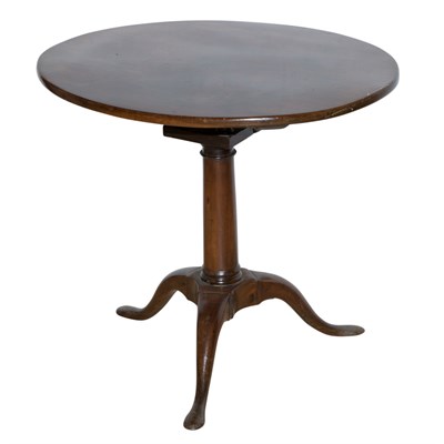 Lot 250 - George III Mahogany Tilt Top Tripod Table...