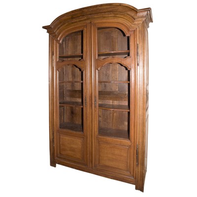 Lot 304 - French Provincial Oak Armoire Height 8 feet 7...