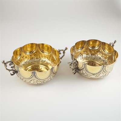 Lot 274 - Pair of Continental Baroque Style Silver Gilt...
