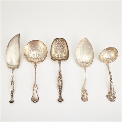 Lot 332 - Group of Sterling Silver Serving Pieces...