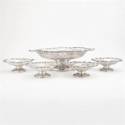 Lot 323 - Howard & Co. Sterling Silver Table Garniture...