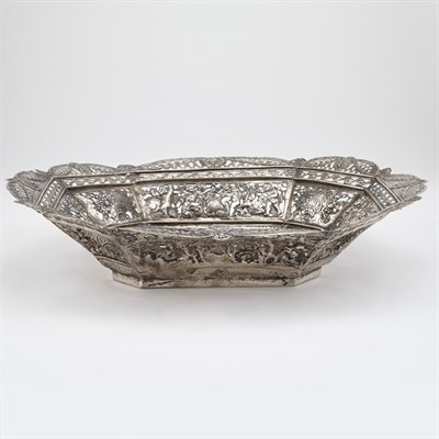 Lot 378 - Continental Silver Basket Late 19th/early 20th...