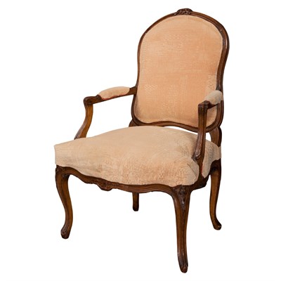 Lot 285 - Louis XV Beechwood Fauteuil a la Reine Third...