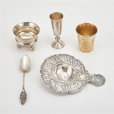 Lot 353 - Group of Russian Silver Small Articles and...
