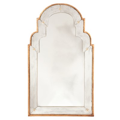 Lot 135 - Pair of Mirror Framed Mirrors Height 52 inches,...