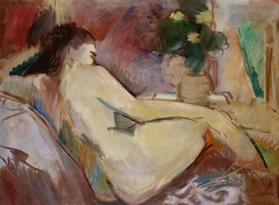 Lot 103 - American School 20th Century Reclining Nude...