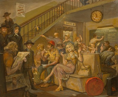 Lot 55 - Peter Hopkins American, 1911-1999 Bus Depot...