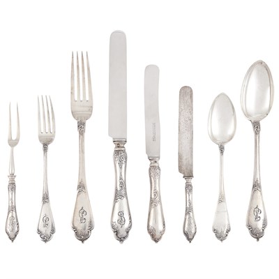 Lot 403 - Assembled Karl Faberge Sterling Silver...