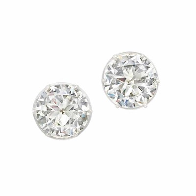 Lot 309 - Pair of White Gold and Diamond Stud Earrings