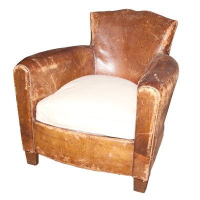 Lot 289 - Pair of Leather Upholstered Club Chairs